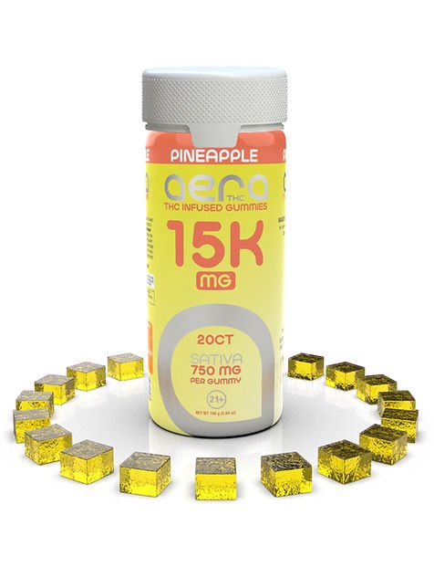 Pineapple - Aera THC Gummies 15000mg - Aera THC