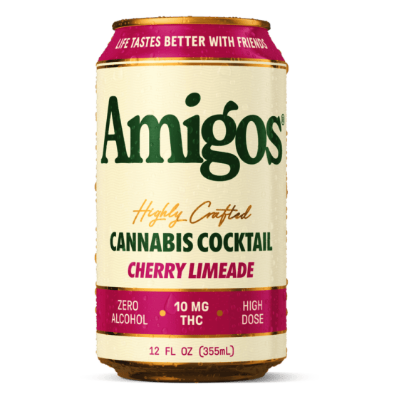 Cherry Limeade - Amigos Cannabis THC Drink 10mg - Amigos
