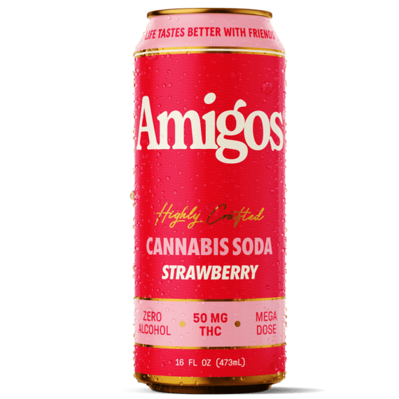 Strawberry - Amigos Cannabis THC Drink 50mg - Amigos