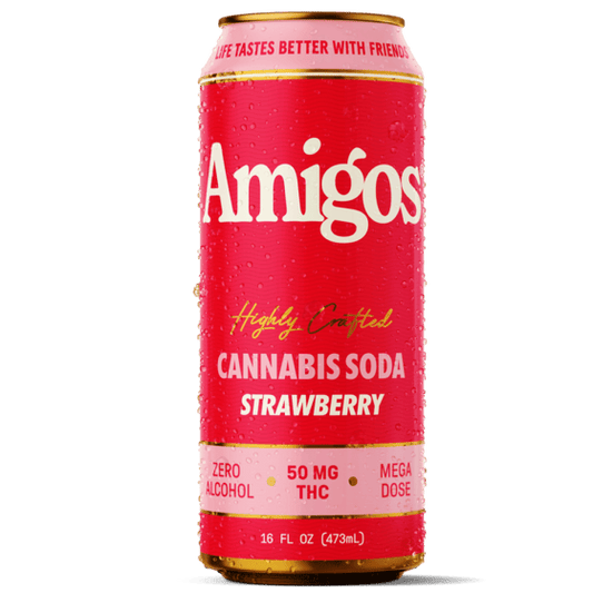 Strawberry - Amigos Cannabis THC Drink 50mg - Amigos