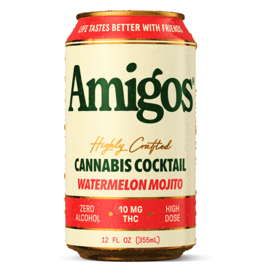 Watermelon Mojito - Amigos Cannabis THC Drink 10mg - Amigos