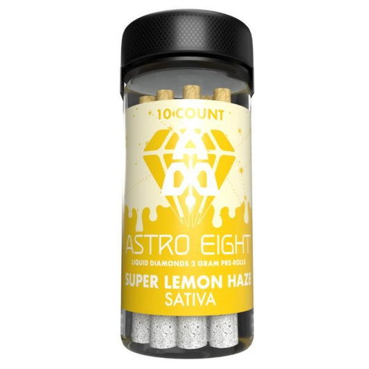 Super Lemon Haze - Astro Eight THCA Liquid Diamonds Pre - Rolls 10CT - Astro Eight