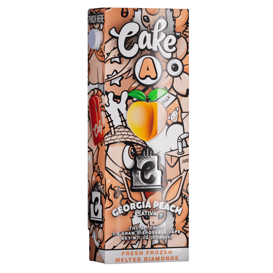 Georgia Peach - Cake A Pebble THC - A Disposable 3G - Cake