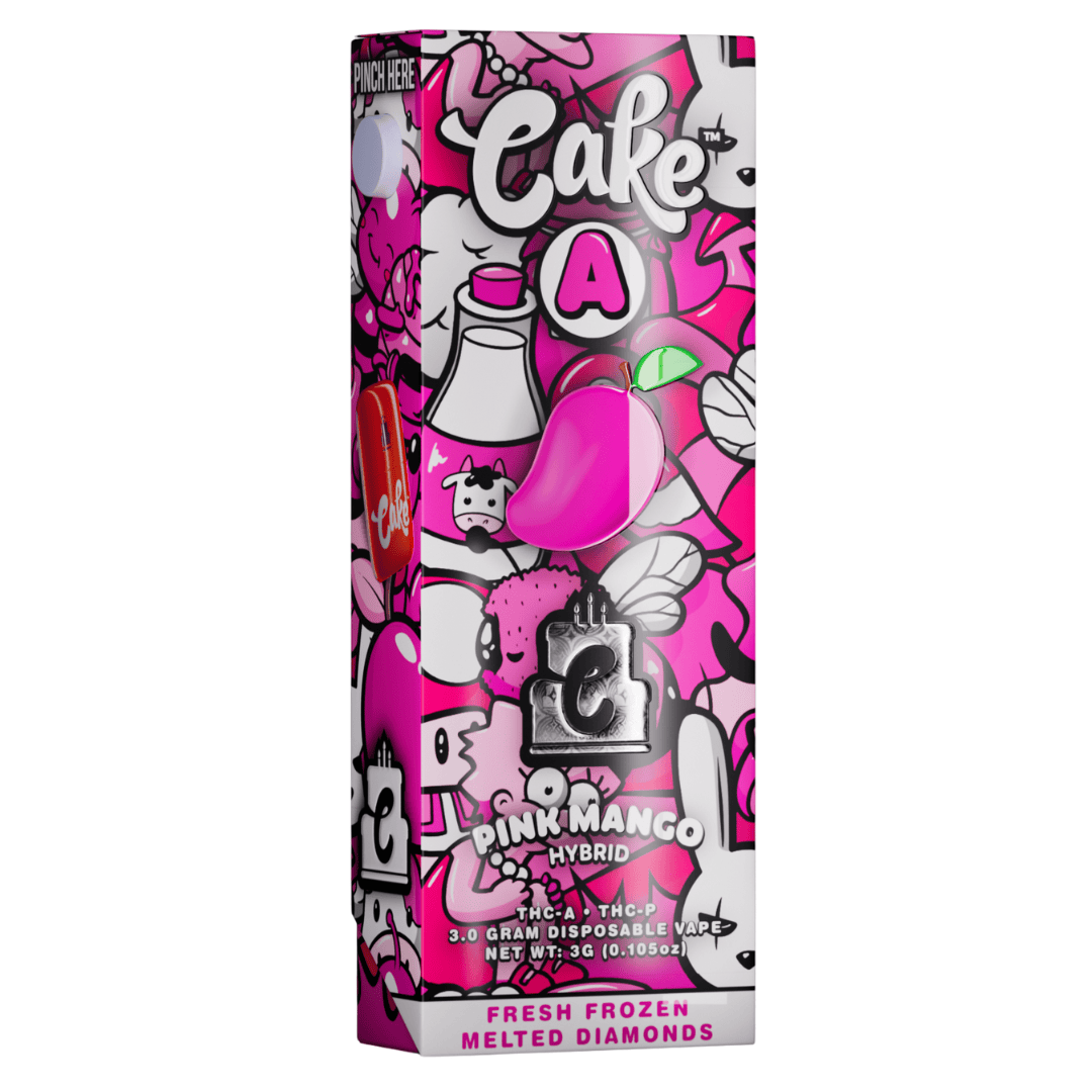 Pink Mango - Cake A Pebble THC - A Disposable 3G - Cake