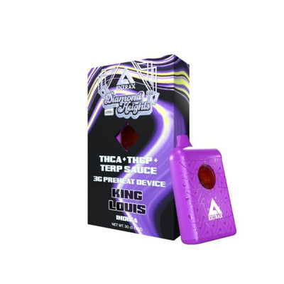 King Louis - Delta Extrax Diamond Heights Disposable 3G - Delta Extrax
