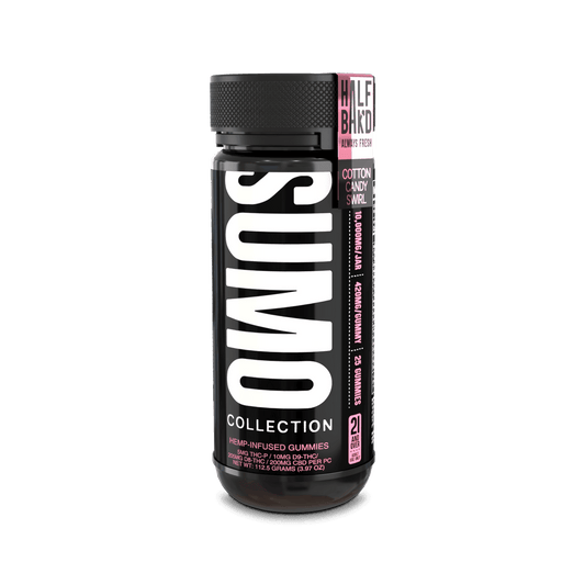 Cotton Candy Swirl - Half Bak'd Sumo Gummies - Half Bak'd