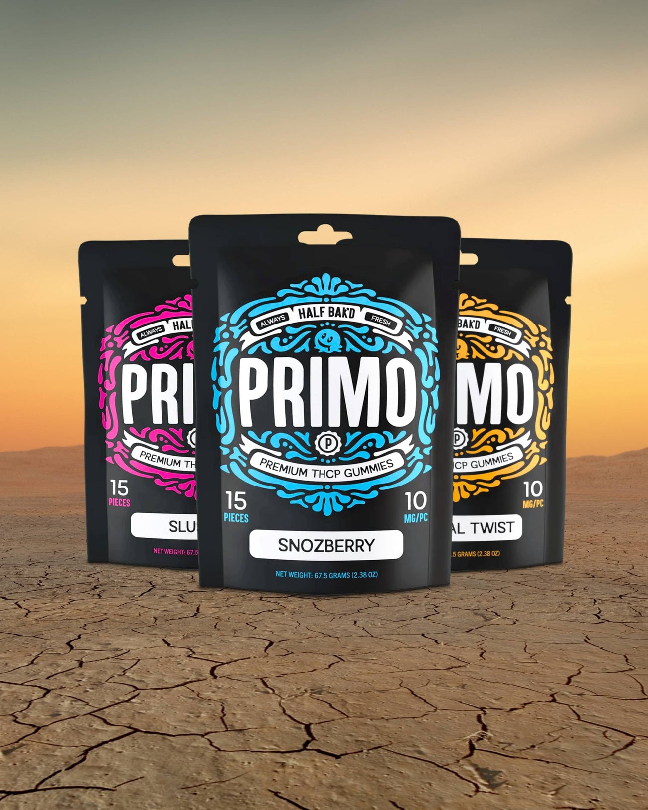 Half Bak'd Primo Gummies 150MG - Banner Front page