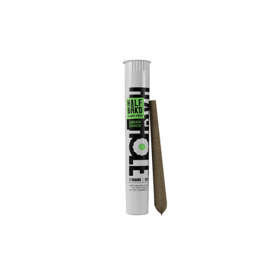 Green Crack - Half Bak'd Hash Hole Pre-Rolls 2G