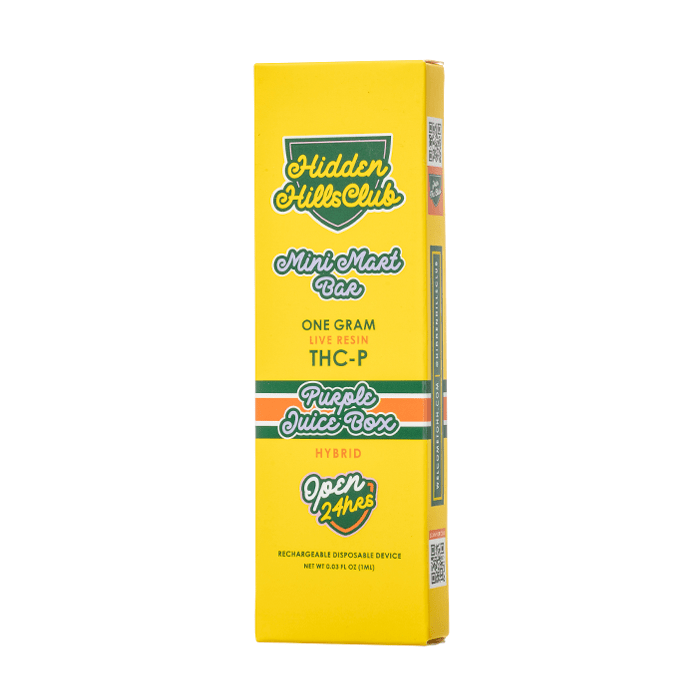 Purple Juice Box - Hidden Hills Mini Mart Live Resin Bar Disposable 1G - Hidden Hills