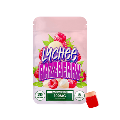 Lychee Razzberry - Hidden Hills Punch THCP Gummies 100MG - Hidden Hills