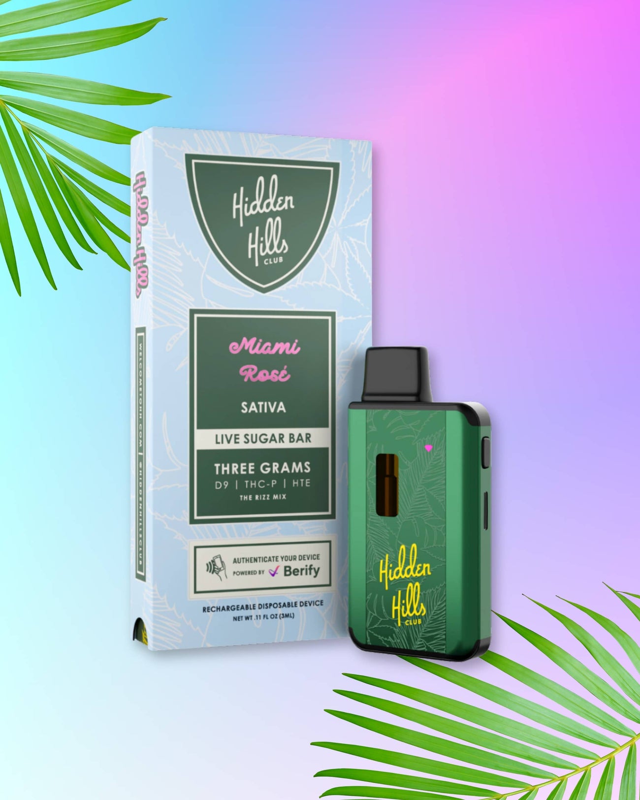 Hidden Hills Live Sugar Bar Disposable 3G - Banner