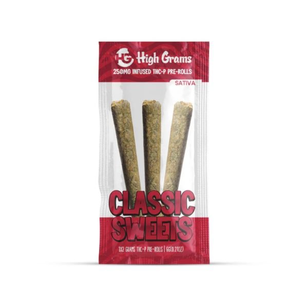 Classic Sweets - High Grams THC - P Infused Pre - Rolls 6G - High Grams