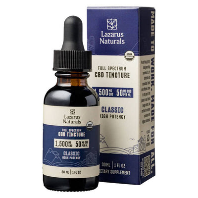 Full Spectrum Classic CBD Tincture 1,500MG - Lazarus Naturals - Lazarus Naturals