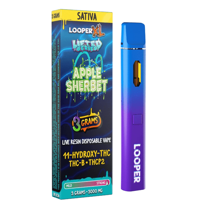 Apple Sherbet - Looper Lifted Series XL Disposable 3g DC LLC Apple Sherbet - Looper Lifted Series XL Disposable 3g DC LLC