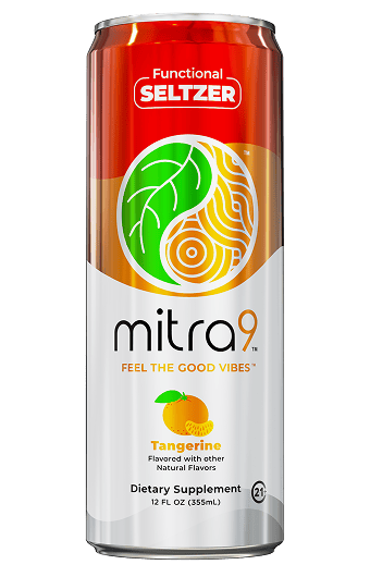 Tangerine - Mitra 9 Kratom Seltzer 12OZ