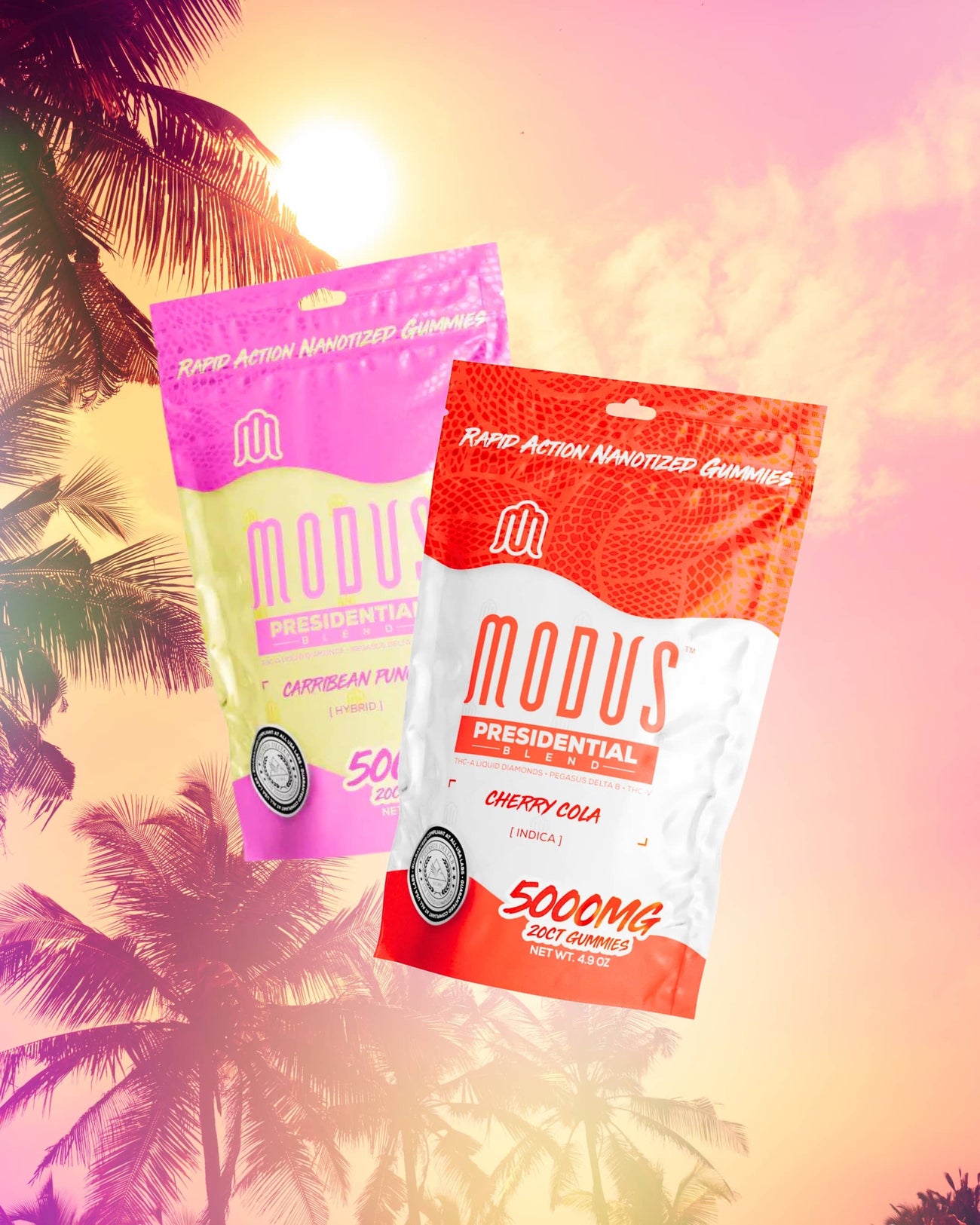 Modus Presidential Gummies 5000MG Collection  - Banner Front page