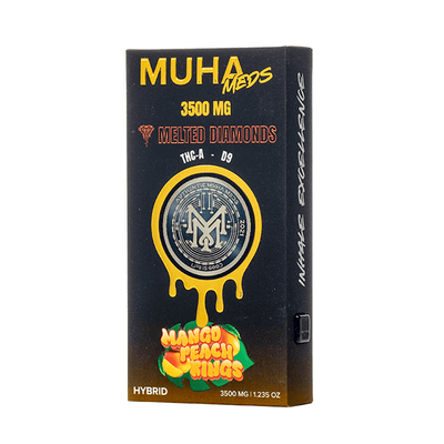 Mango Peach Rings - Muha Meds Melted Diamonds Disposable 3.5G - Muha Meds