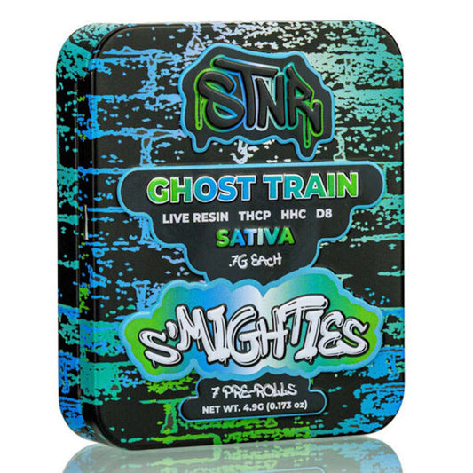 Ghost Train - STNR Creations Smighties Delta - 8 Pre - Rolls 4.9G - STNR