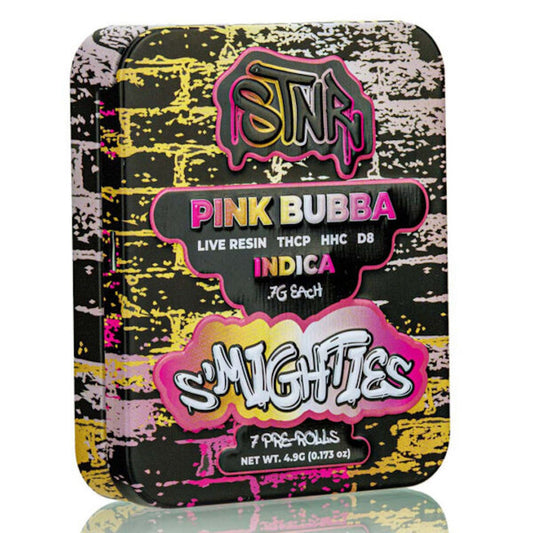 Pink Bubba - STNR Creations Smighties Delta - 8 Pre - Rolls 4.9G - STNR