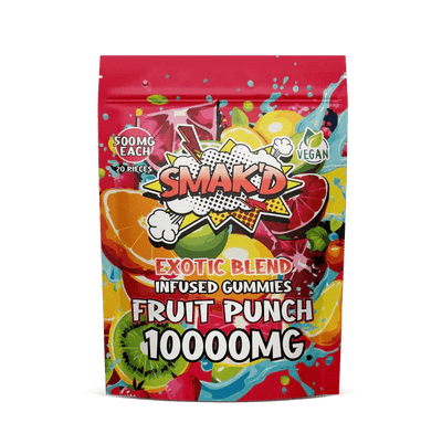 Fruit Punch - Smak'd Exotix Delta 8 THC Gummies - Smak'd