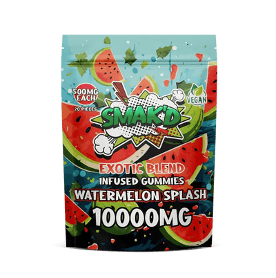 Watermelon Splash - Smak'd Exotix Delta 8 THC Gummies - Smak'd