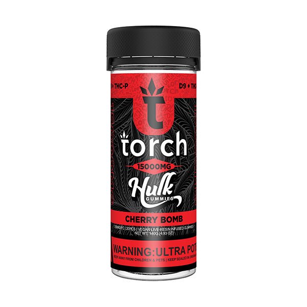 Cherry Bomb - Torch Hulk Live Resin Gummies 15000MG - Torch
