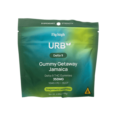Dragonberry Lemonade - Urb Getaway Jamaica D9 Gummies 350MG - Urb