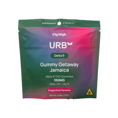 Dragonfruit Paradise - Urb Getaway Jamaica D9 Gummies 350MG - Urb