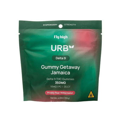 Prickly Pear Watermelon - Urb Getaway Jamaica D9 Gummies 350MG - Urb