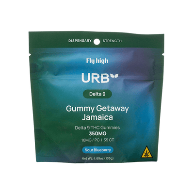 Sour Blueberry - Urb Getaway Jamaica D9 Gummies 350MG - Urb