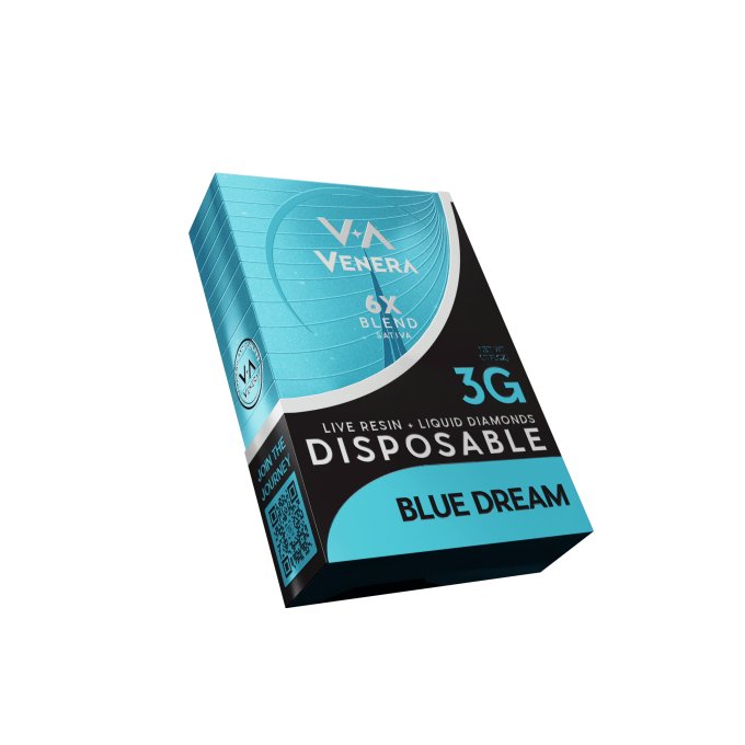 Venera Disposable Vape Venera Disposable - Blue Dream Sativa Venera Factory Hemp Venera THCA + THC-P Venera Disposable Vape Venera Disposable - Blue Dream Sativa Venera Factory Hemp Venera THCA + THC-P