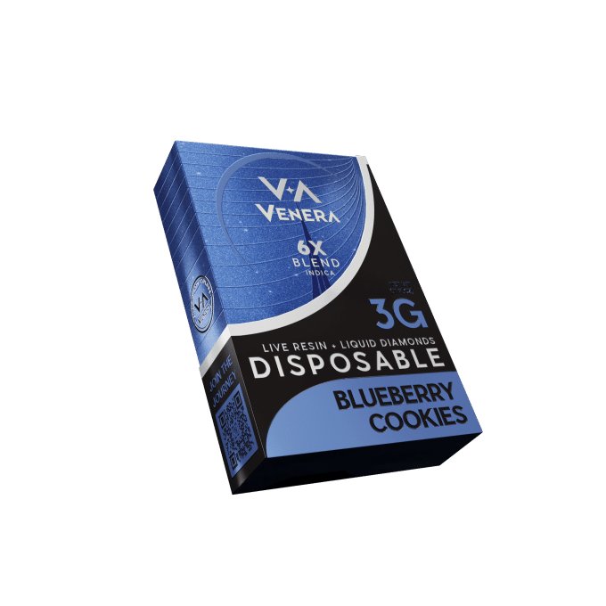 Venera Disposable - Blueberry Cookies Indica | Calming Effects DC LLC Venera Disposable - Blueberry Cookies Indica | Calming Effects DC LLC