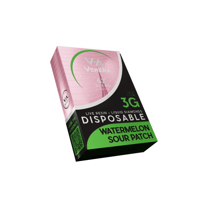 Venera Disposable - Watermelon Sour Patch | Sweet & Sour Sativa DC LLC Venera Disposable - Watermelon Sour Patch | Sweet & Sour Sativa DC LLC