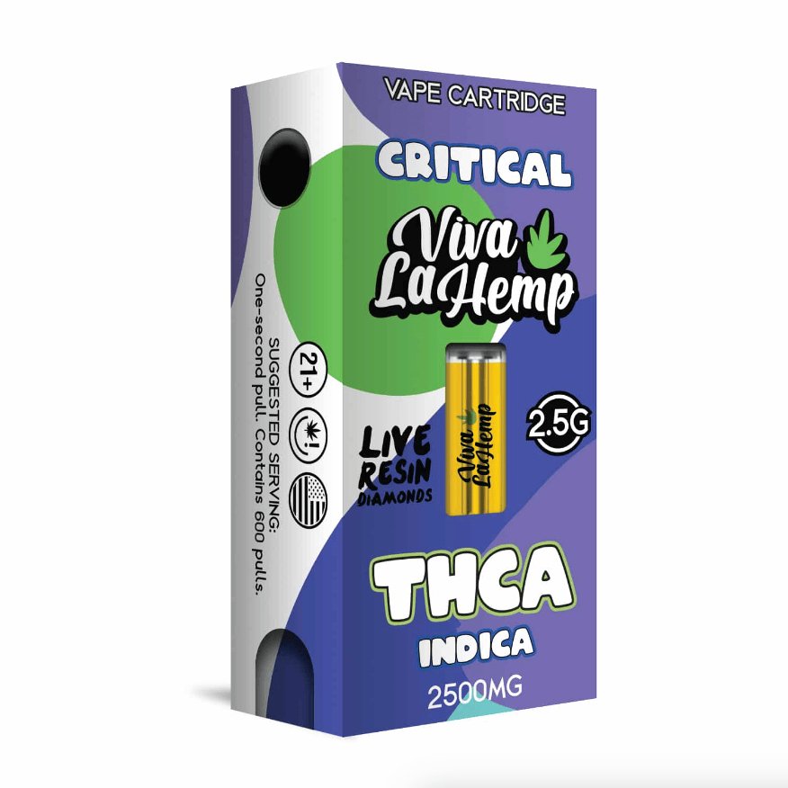 Critical - Viva La Hemp Live Resin Diamonds Cart -Viva La Hemp