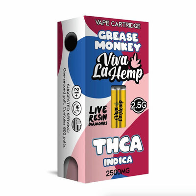 Grease Monkey - Viva La Hemp Live Resin Diamonds Cart -Viva La Hemp