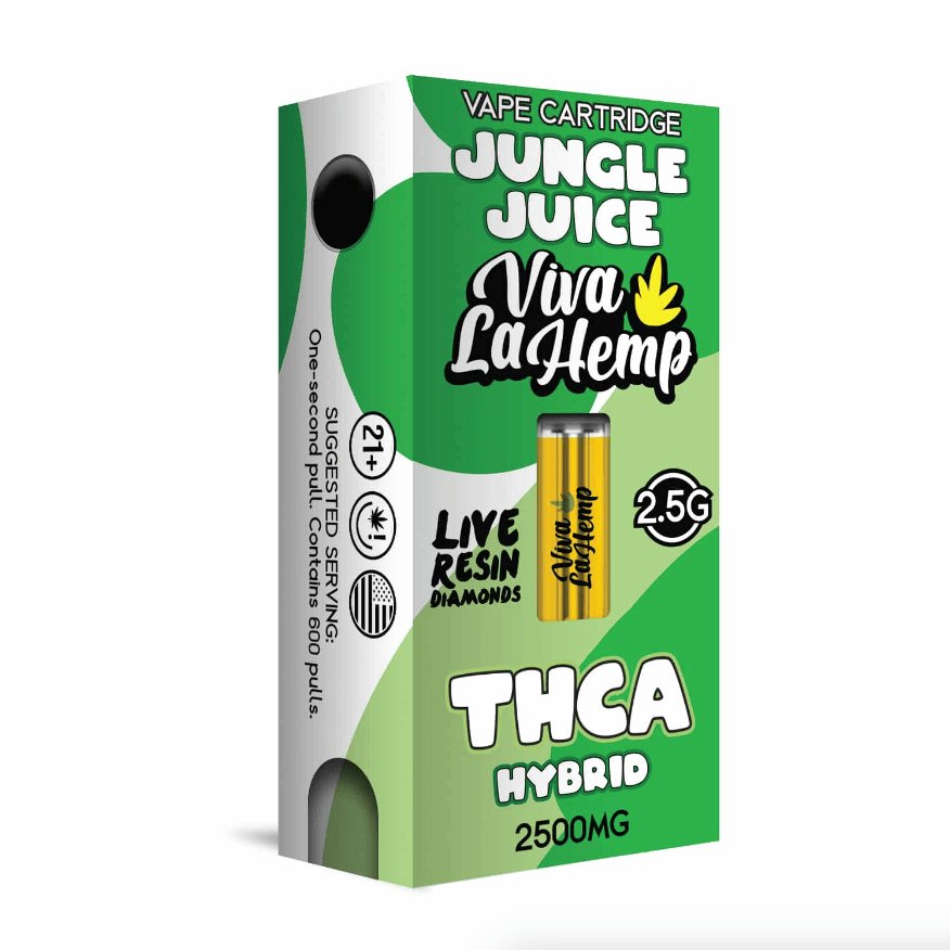 Jungle Juice - Viva La Hemp Live Resin Diamonds Cart -Viva La Hemp