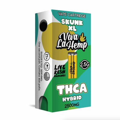 Skunk XL - Viva La Hemp Live Resin Diamonds Cart -Viva La Hemp
