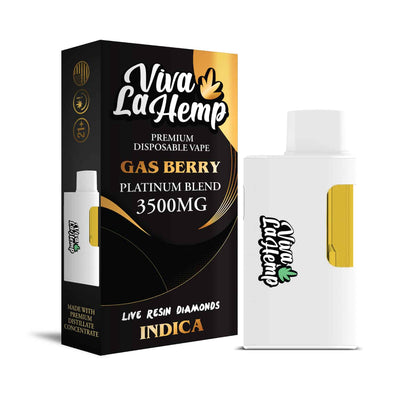 Viva La Hemp Platinum Exotic Disposable 3.5G - Gas Berry 
