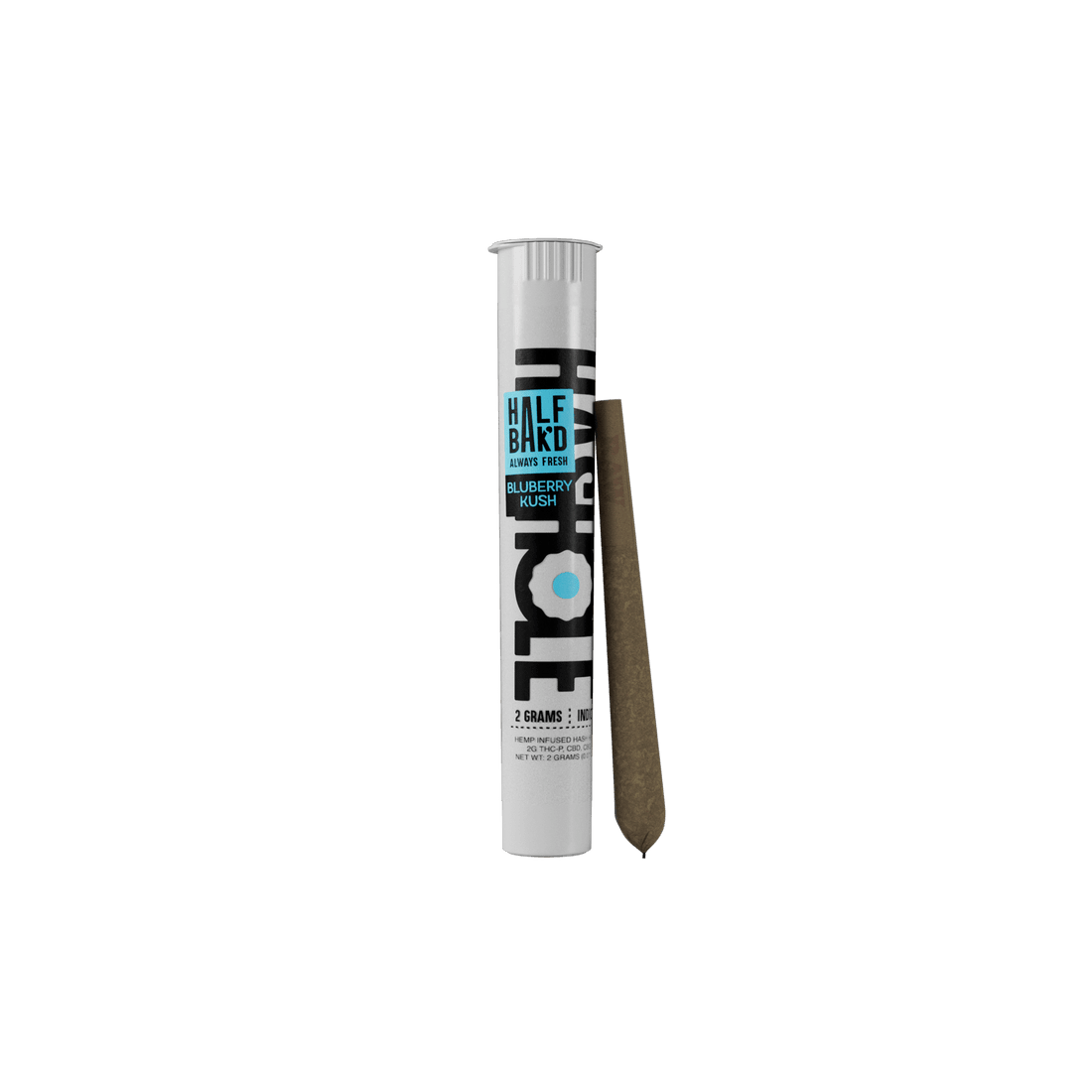 Blueberry Kush - Half Bak'd Hash Hole Pre - Rolls 2G - Half Bak'd - DC LLC
