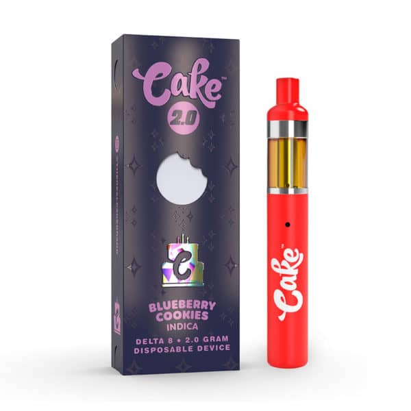 Cake Delta 8 2 gram Disposable vape - Blueberry Cookies