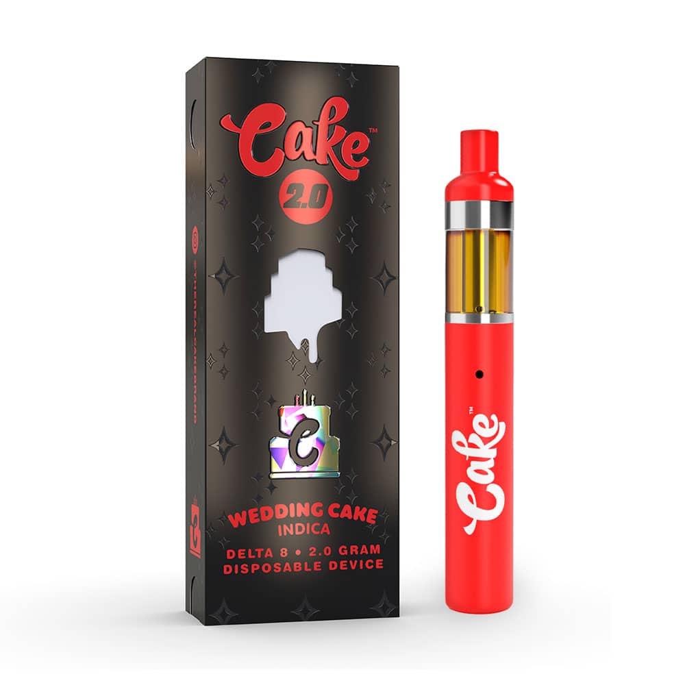 Cake Delta 8 Wedding Cake Indica Vape 2G Disposable DC LLC Cake Delta 8 Wedding Cake Indica Vape 2G Disposable DC LLC