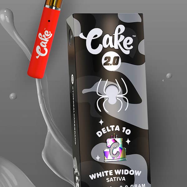 White Widow - CAKE Delta 10 Disposable Vape 2G -Cake
