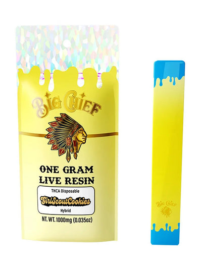 Girl Scout Cookies - Big Chief Live Resin THCA Disposable 1G - Big Chief - DC LLC