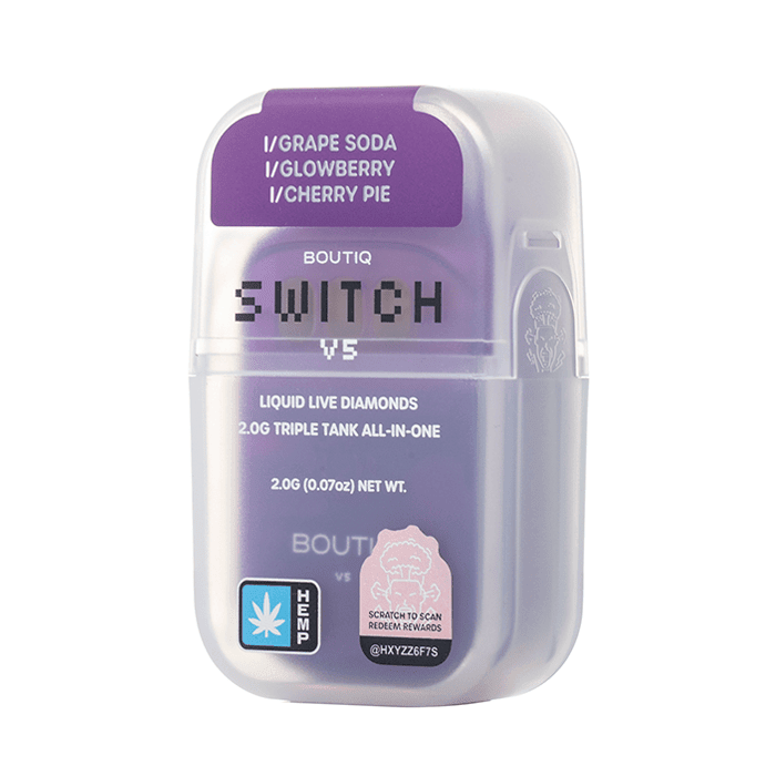 Grape Soda X Glowberry X Cherry Pie - Boutiq Swicth V5 Disposable 2G - Boutiq - DC LLC