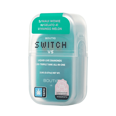 Maui Wowie X Gelato 41 X Mango Melon - Boutiq Swicth V5 Disposable 2G - Boutiq - DC LLC
