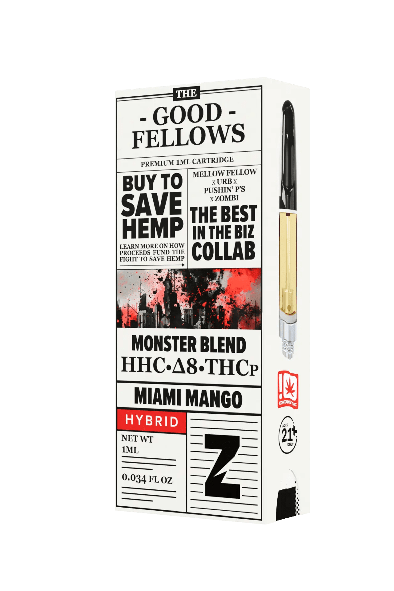 Miami Mango - The Good Fellows Monster Blend Cart 1G - The Good Fellows - DC LLC