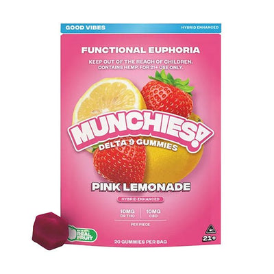 Pink Lemonade - Delta Munchies Euphoria Delta 9 Gummies - Munchies - DC LLC