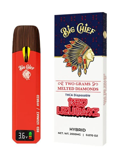 Red Uzumaki - Big Chief Melted Diamonds THCA Disposable 2G - Big Chief - DC LLC