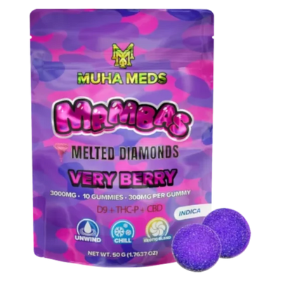 Very Berry - Muha Meds Melted Diamonds Mamba Gummies 3000mg - Muha Meds - DC LLC