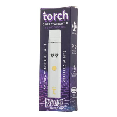 Rainbow Sherbet & Zkittlez Mints - Torch Heavyweight Haymaker Disposable 4G -Torch